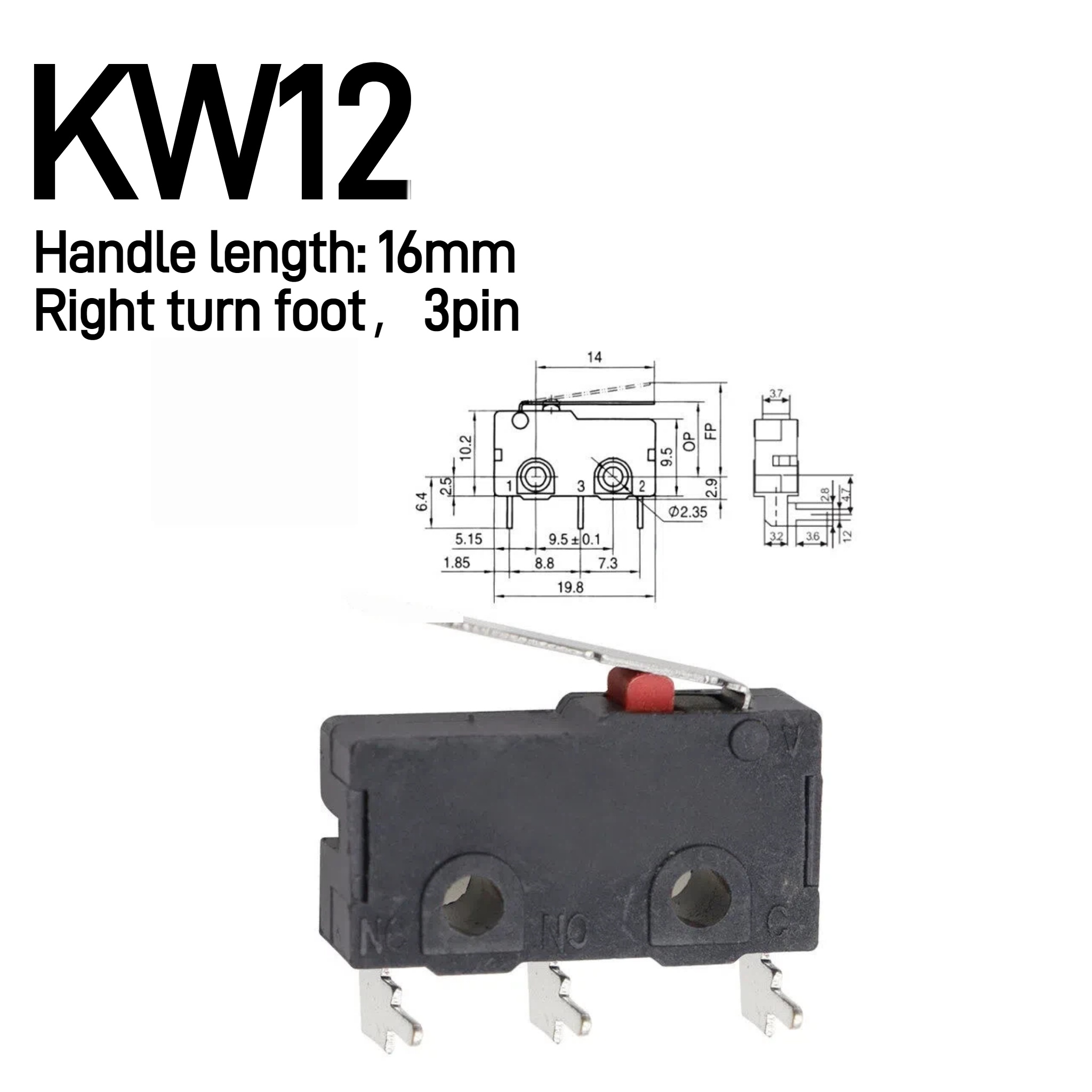 5-10-30pcs 5A 125V250V KW12 Tr - Limit Switch Cnc review and price