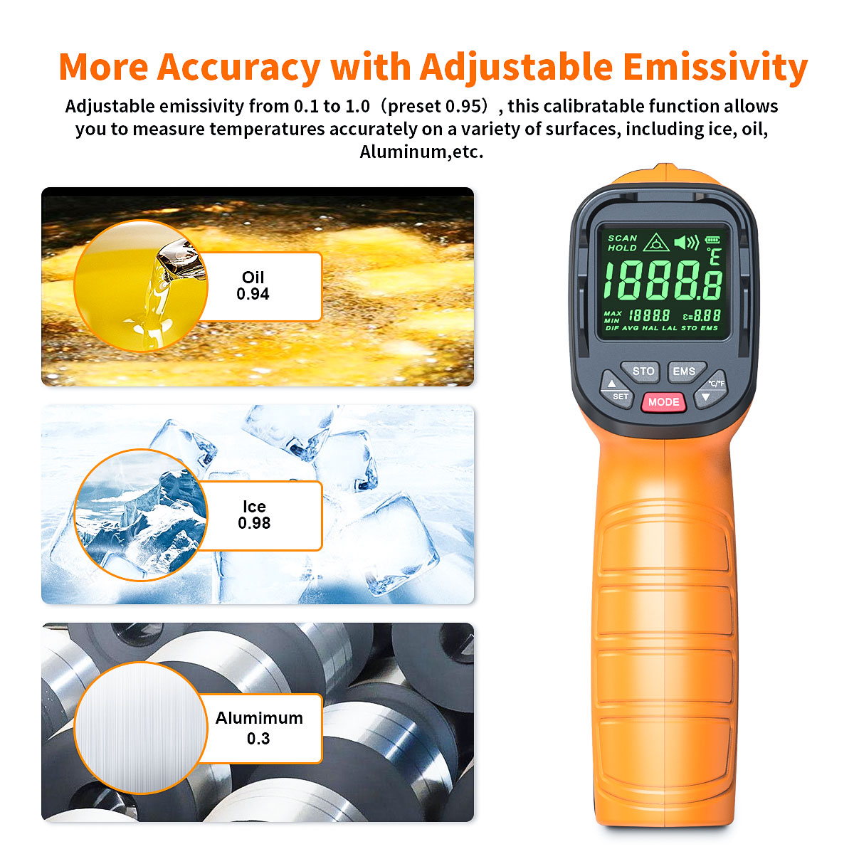 DT1000 DT1600 Infrared Thermom - Industrial Laser Thermometer Gun review and price