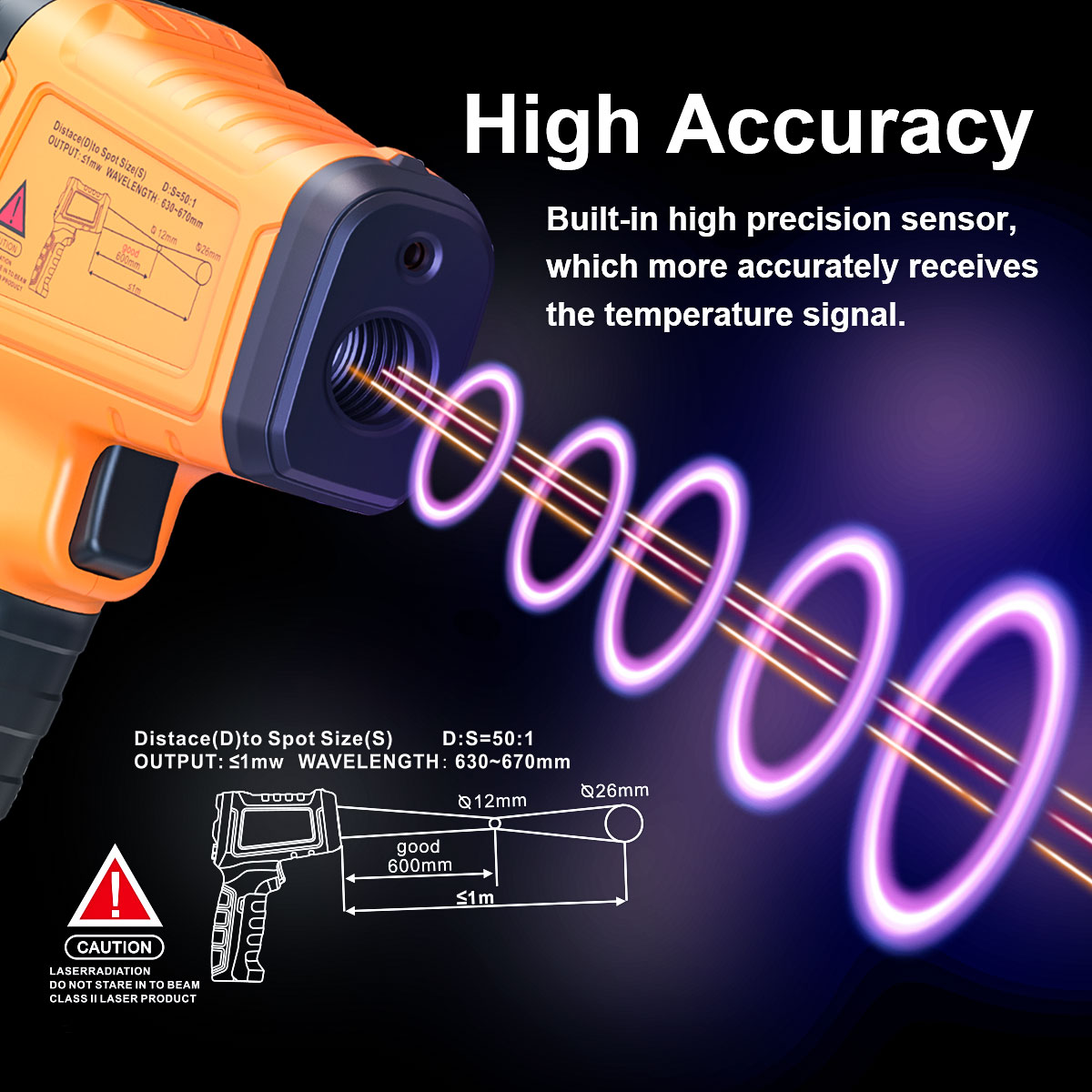 DT1000 DT1600 Infrared Thermom - Industrial Laser Thermometer Gun review and price