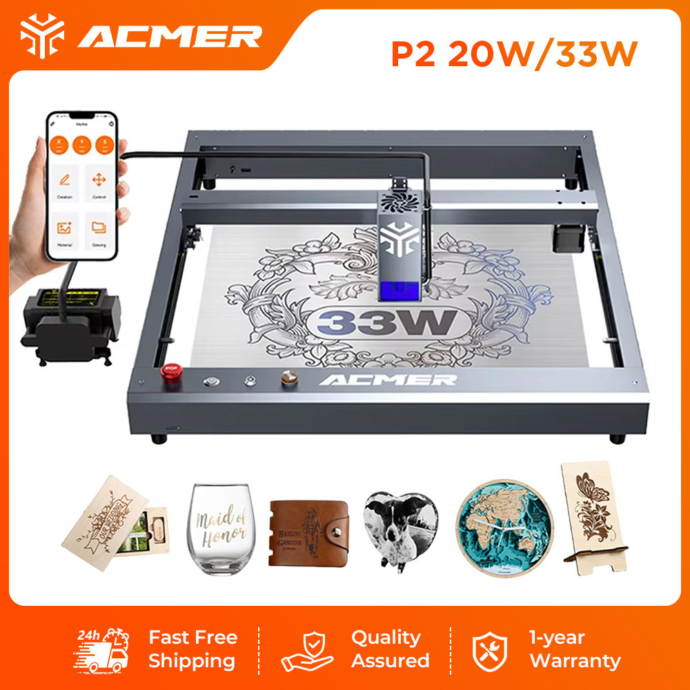 ACMER P2 33W Laser Engraver an - Industrial Laser Engraver review and price