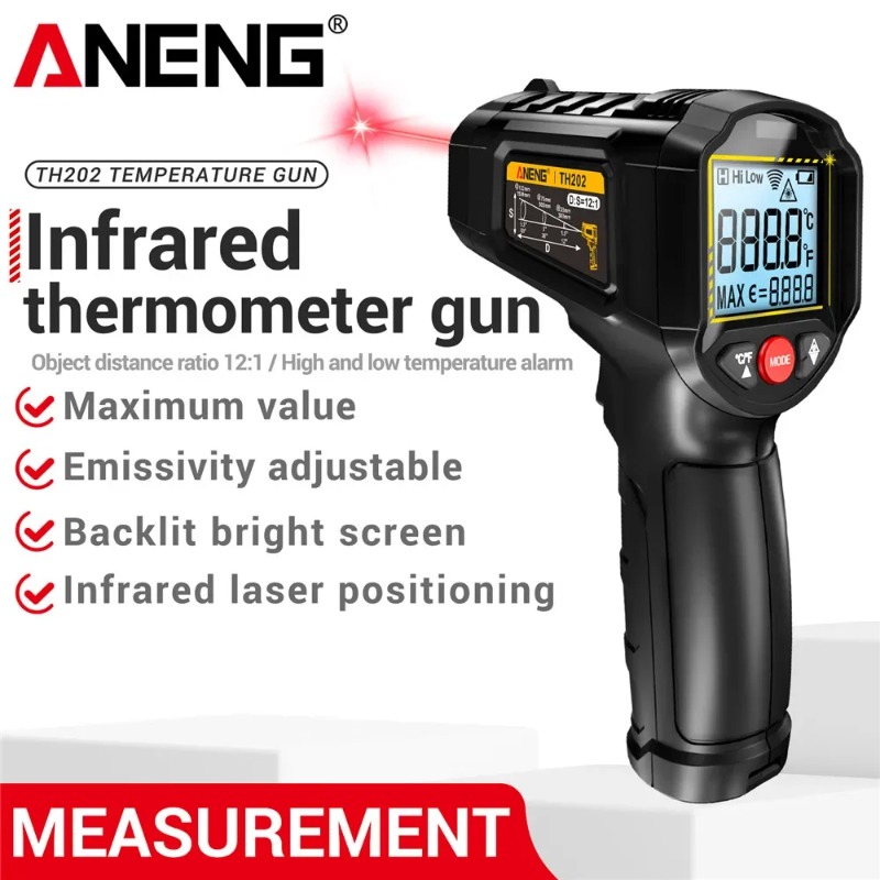 ANENG TH202 Industrial Handhel - Industrial Laser Thermometer Gun review and price