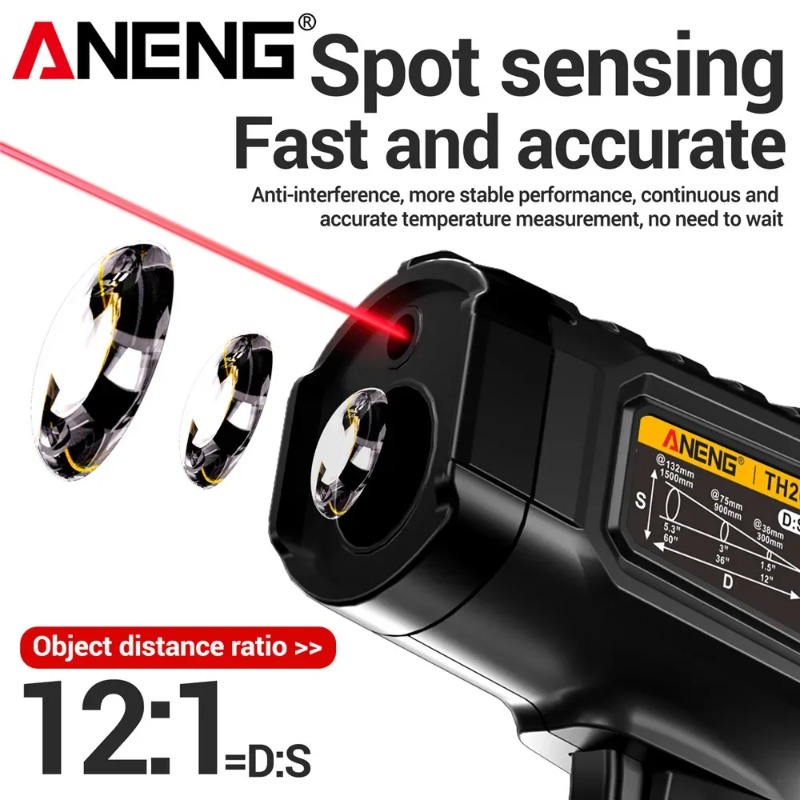 ANENG TH202 Industrial Handhel - Industrial Laser Thermometer Gun review and price