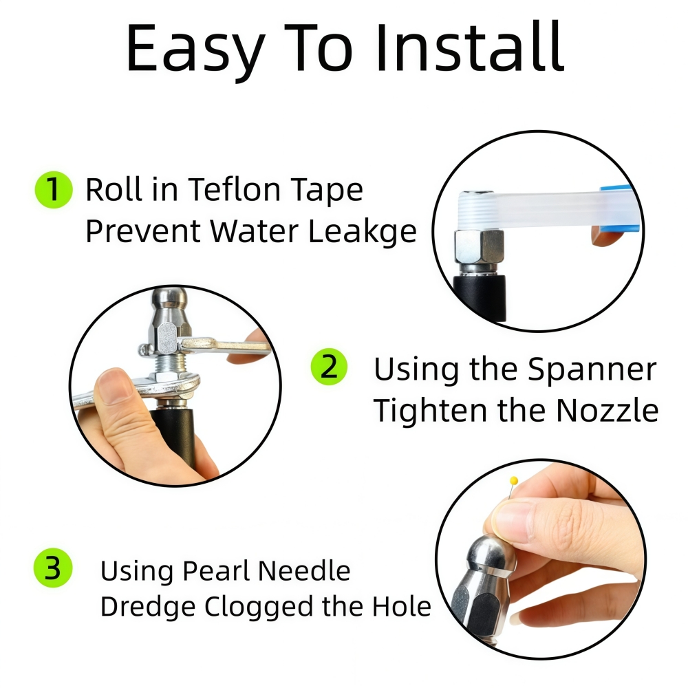 5~50m Pressure Washer Sewer Je - Laser Nozzle Ceramic review and price