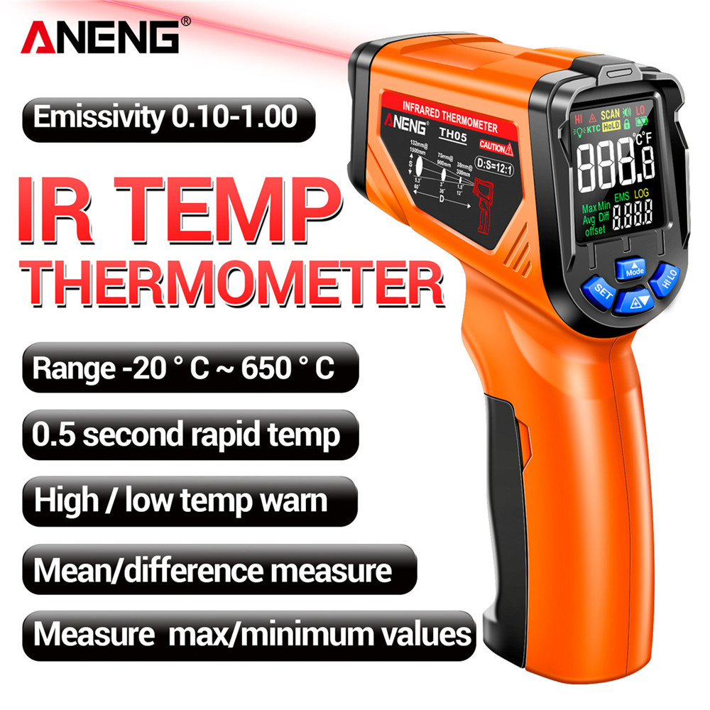ANENG TH05 Infrared Thermomete - Industrial Laser Thermometer Gun review and price