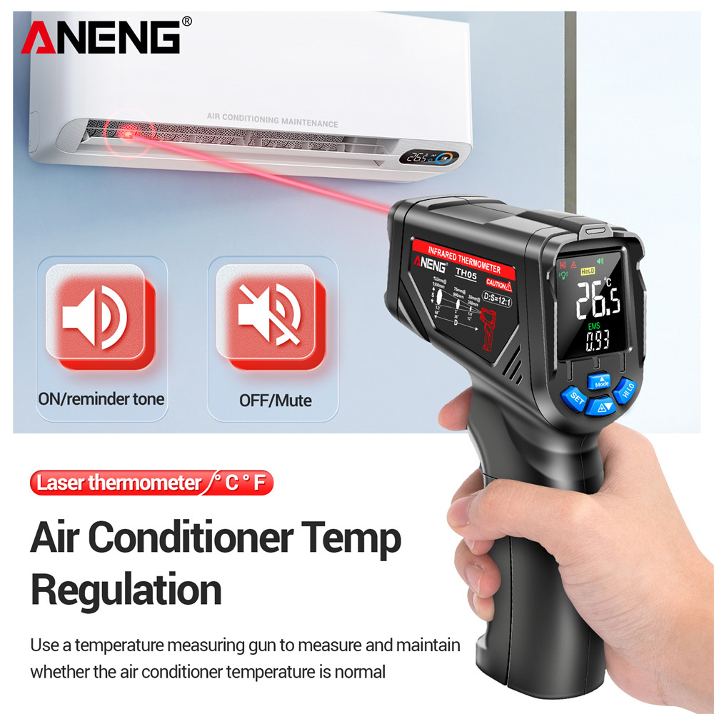 ANENG TH05 Infrared Thermomete - Industrial Laser Thermometer Gun review and price