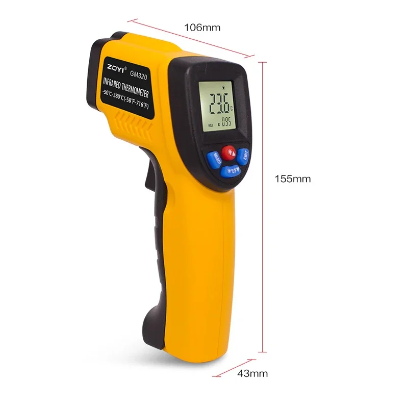 Portable Infrared Thermometer  - Industrial Laser Thermometer Gun review and price